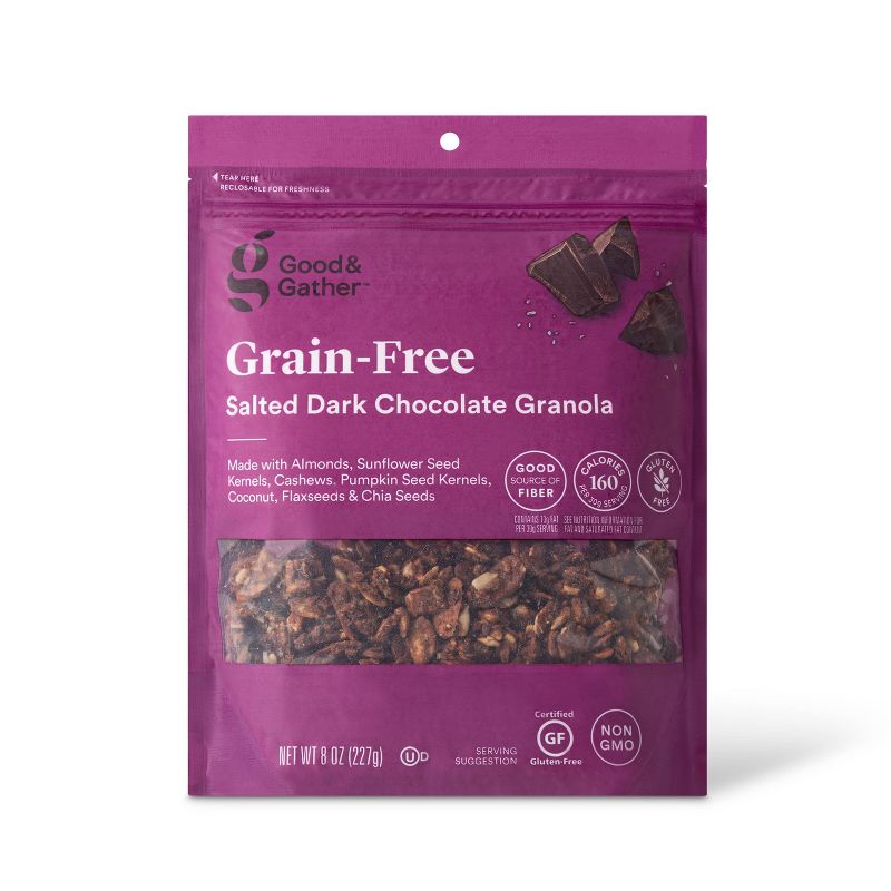 Salted Dark Chocolate Grain Free Granola - 8oz - Good & Gather™