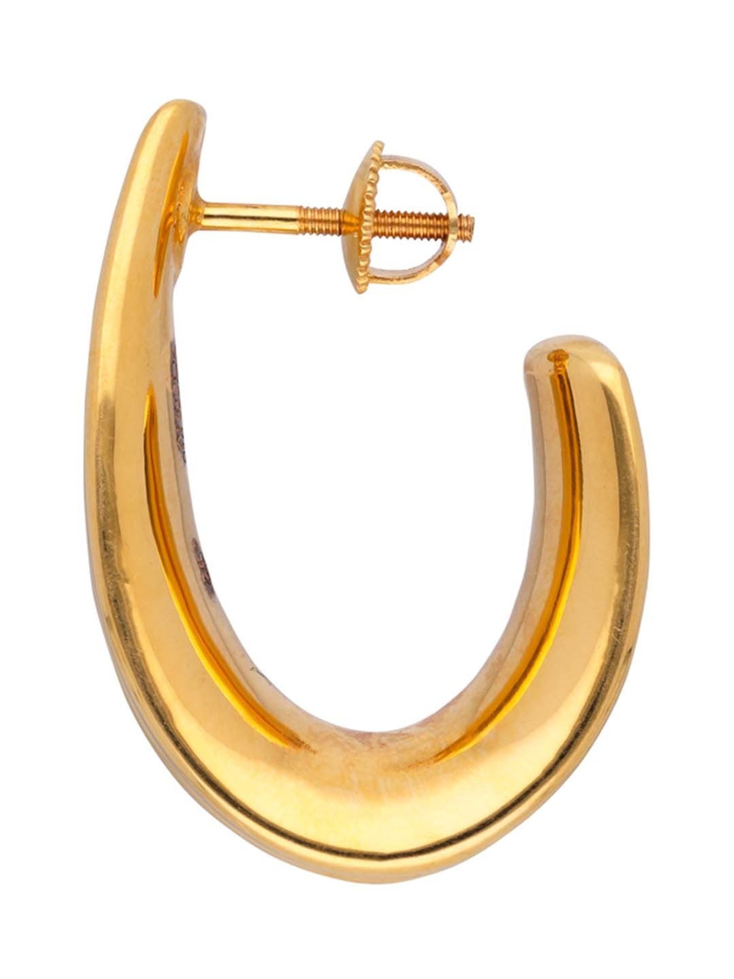 CKC Elegant Gold Plain Hoop: A Touch of Fancy