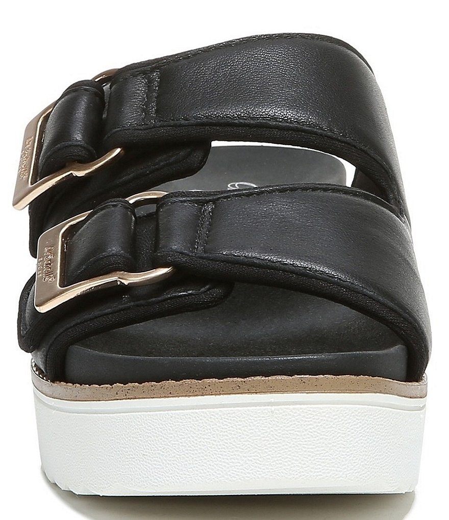 Original Collection by Dr. Scholl's Mega Leather Platform Slide Sandals