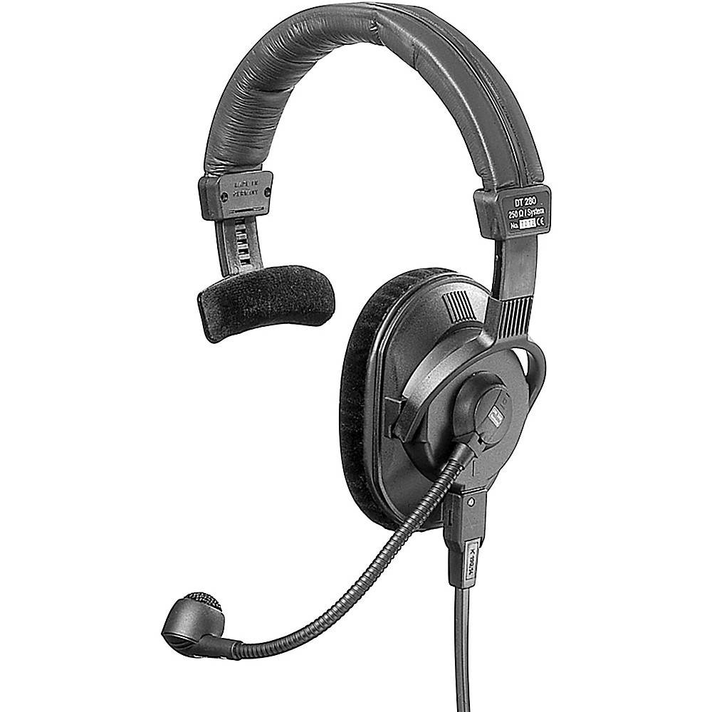 beyerdynamic dt280mkii200/250 lightweight singleear headset with hypercardioid gooseneck microphone, 250 ohms