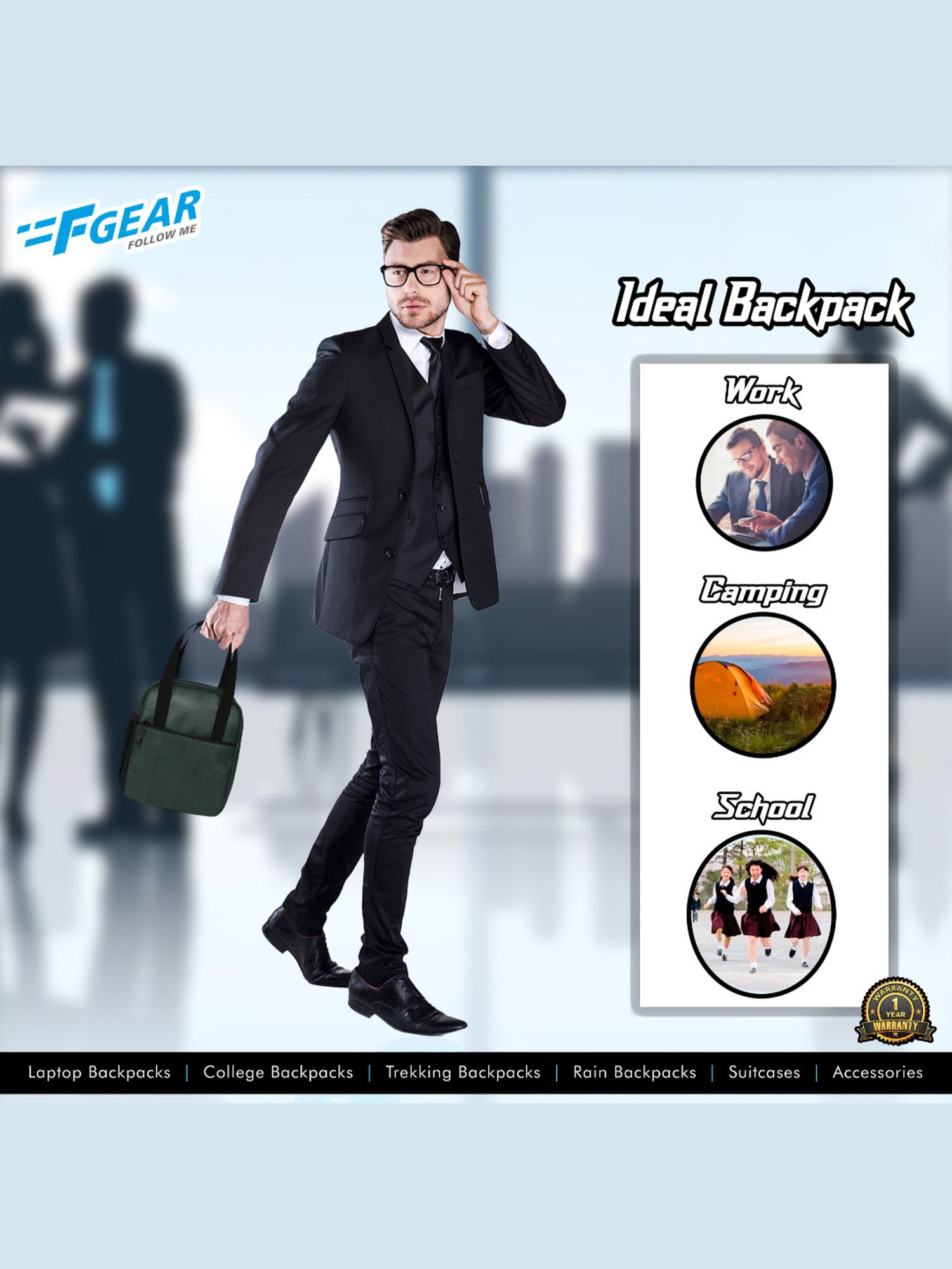 F Gear Nosh Olive Green Medium Lunch Bag