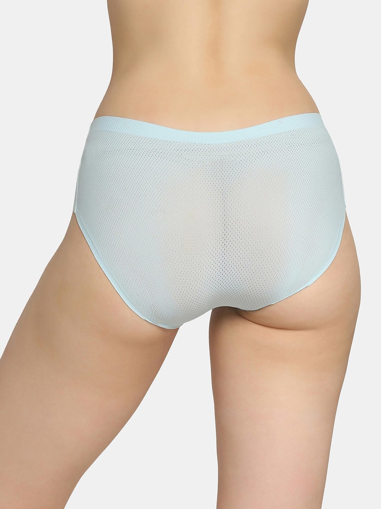 Da Intimo Sky Blue Self Design Hipster Panty