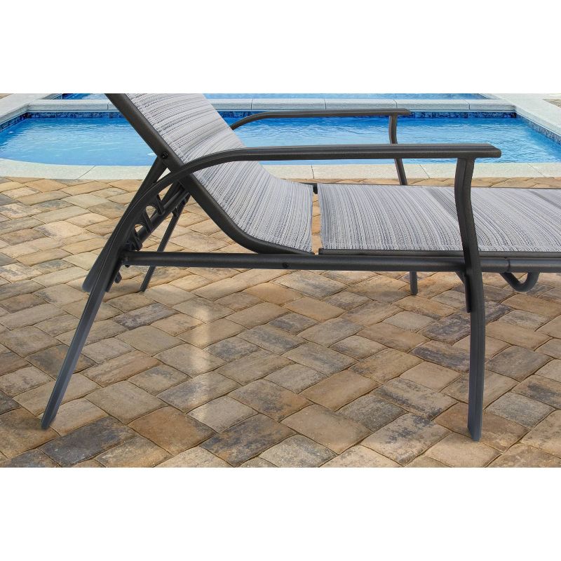 Harrington Chaise Lounge - Gray - Apollo Outdoor