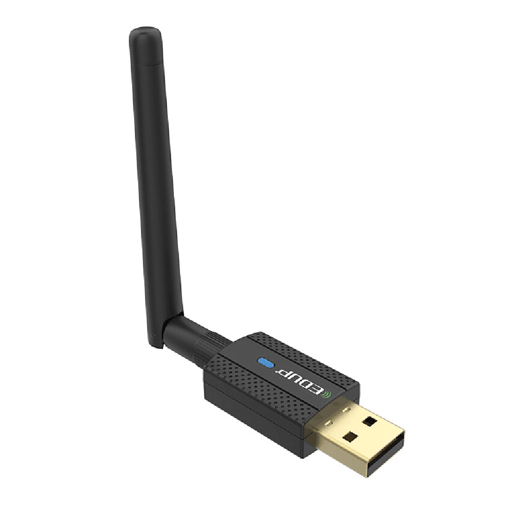 600Mbps Bluetooth 4.2 USB WiFi Adapter, Dual Band 2.4Ghz / 5.8Ghz USB Wireless Adapter with 2DBI Antenna, USB WiFi Dongle for Desktop/Computer, Support Win Vista/XP/7/8.1/10