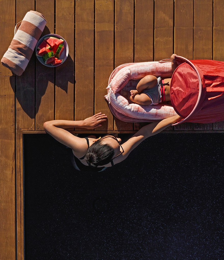 DockATot 0-8 Months Ginger Shibori Deluxe Dock Cover,Stage 1