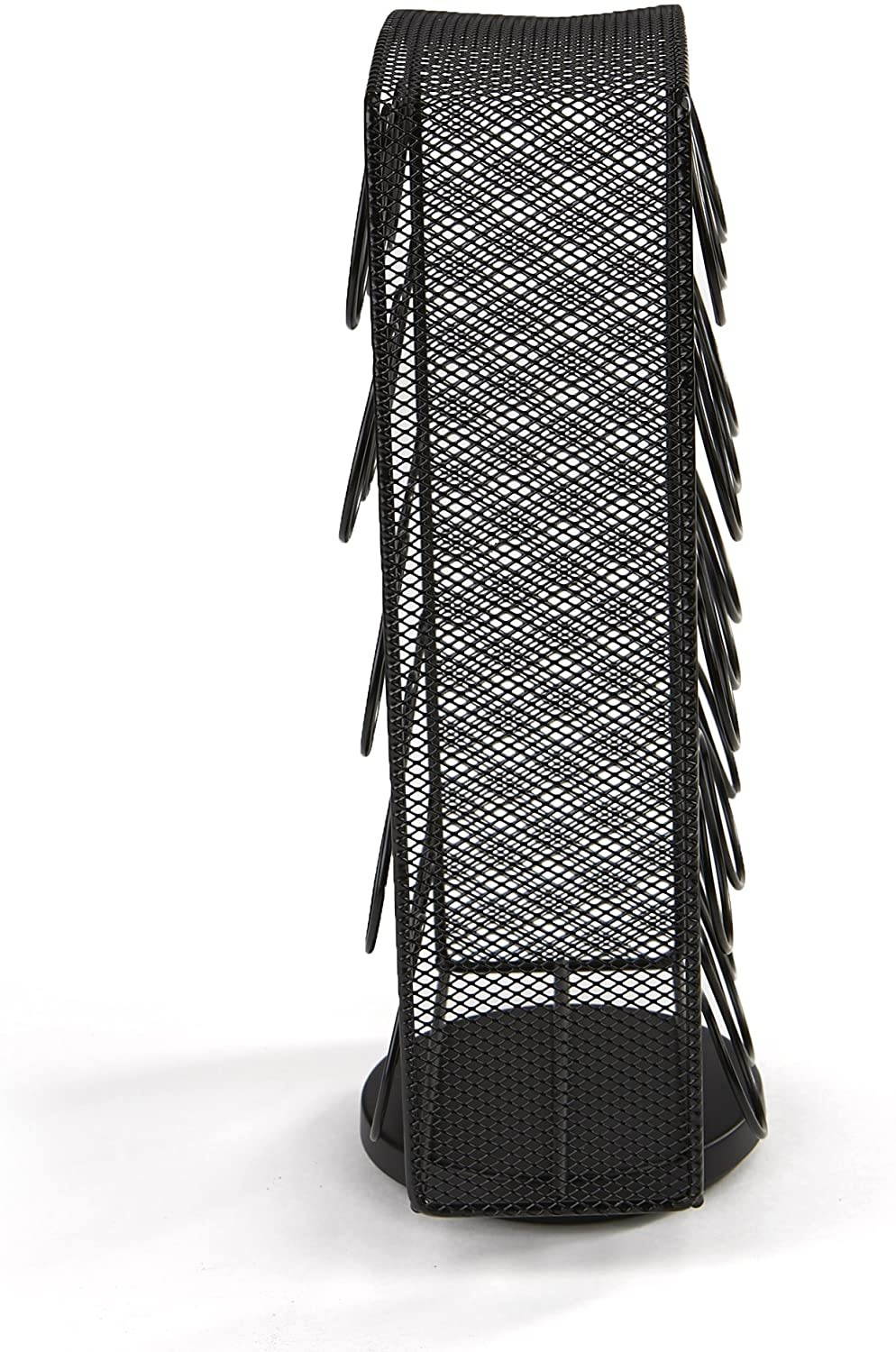 Mind Reader Merry-Go-Round Storage, 30 Capacity, Black