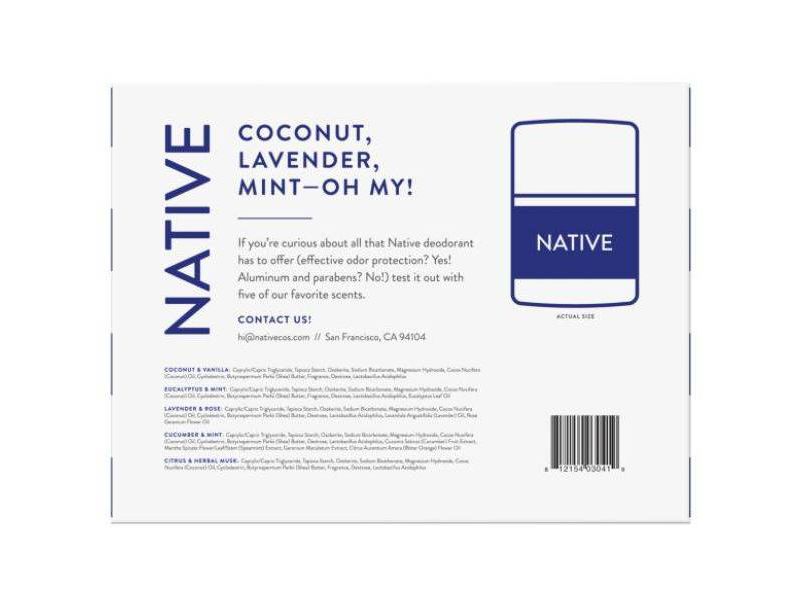 Native Travel Pack Deodorant - Trial Size - 5pk