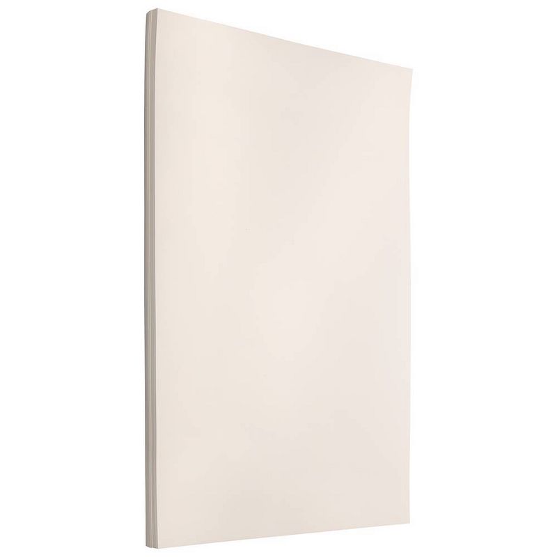 JAM Paper Legal 80lb Cardstock - 8.5 x 14 Coverstock - Natural White Wove Strathmore - 50 Sheets