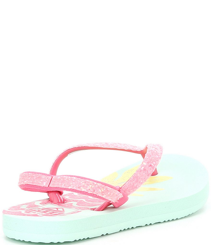 Reef Girls' Little Stargazer Pineapple Flip Flops (Toddler)