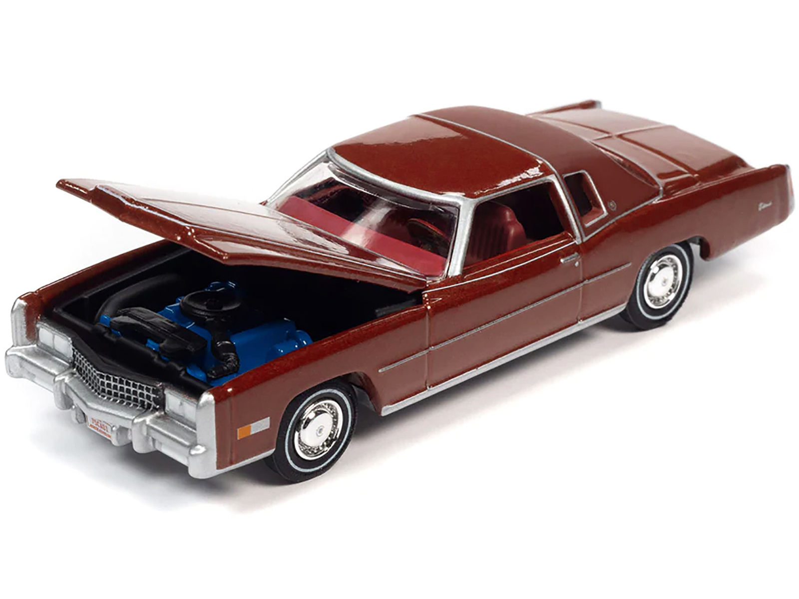1961 Cadillac Sedan DeVille Ebony Black with White Interior 1/87 (HO) Scale Diecast Model Car by Oxford Diecast