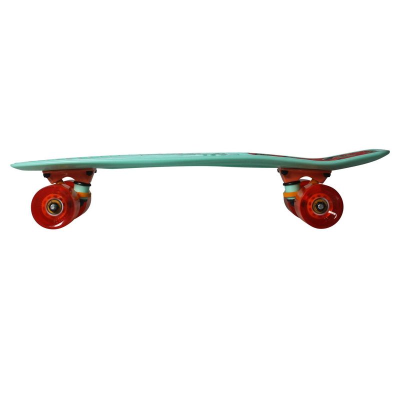 Kryptonics 22.5" Originals Skateboard - Orange /Teal