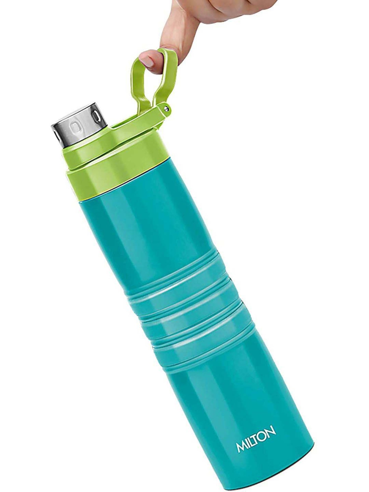 Milton Amigo Aqua Green Stainless Steel Insulated Water Bottle (630 ml) - Set of 1
