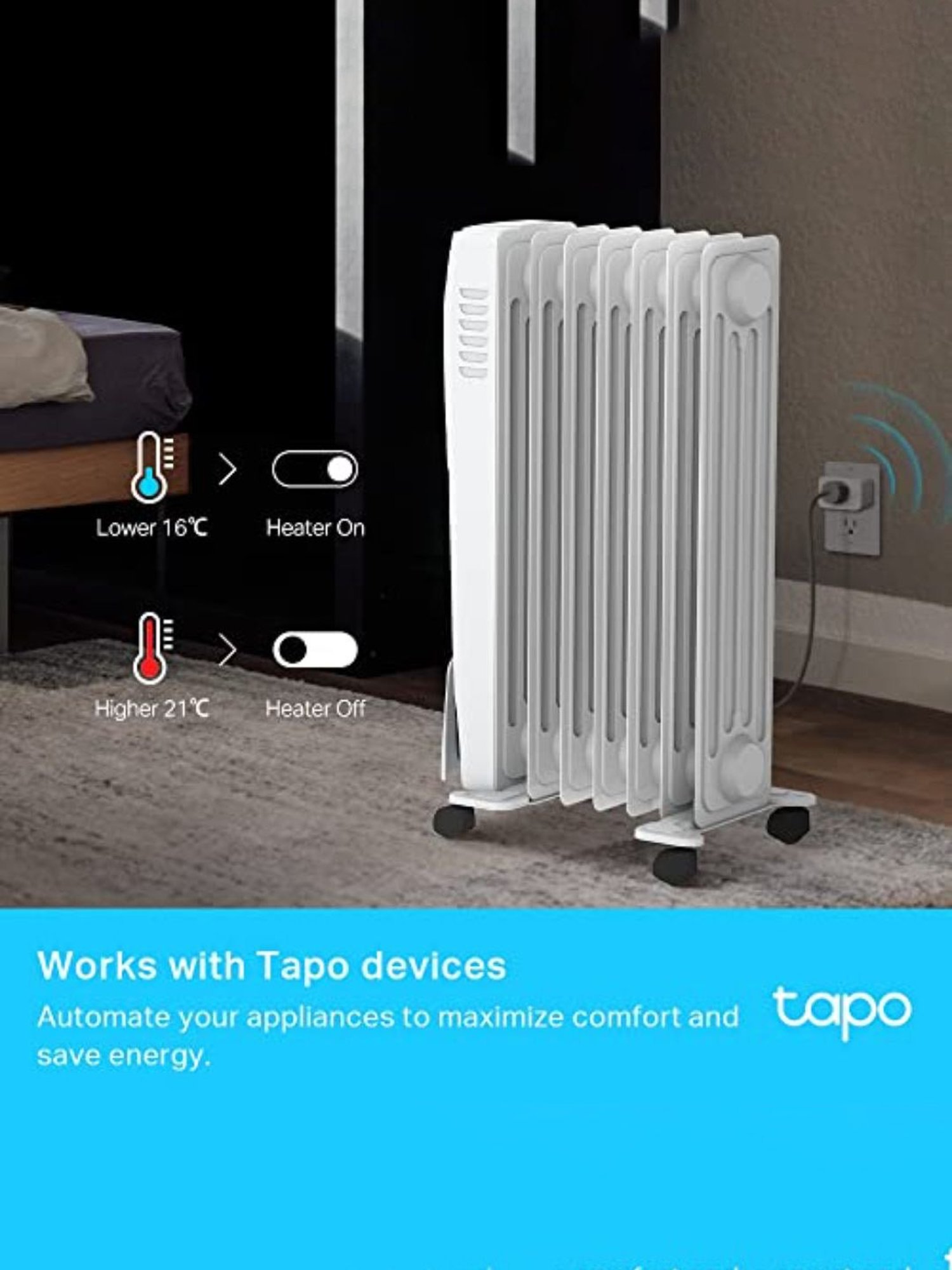 TP-Link Tapo T315 Smart Temperature & Humidity Monitor (White)