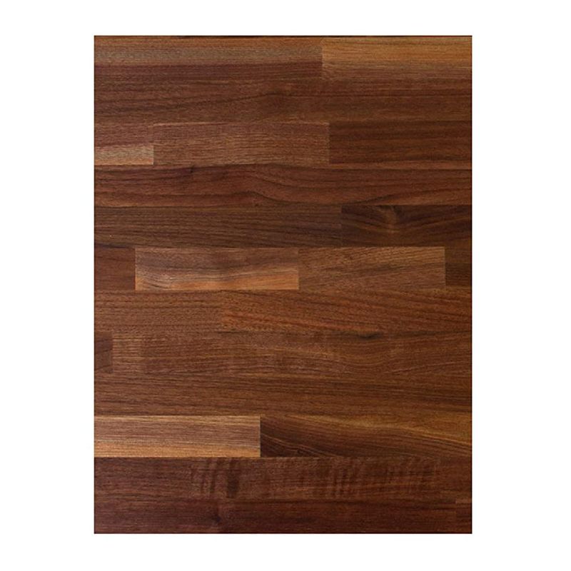 John Boos WALKCT-BL1825-O Blended Walnut Solid Wood Finish Natural Edge Grain Kitchen Cutting Board Island Top Butcher Block, 18 x 25 x 1.5 inches