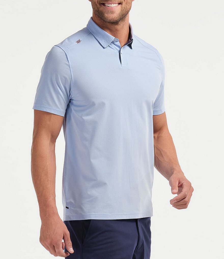 RHONE Commuter Stretch Short-Sleeve Performance Polo Shirt