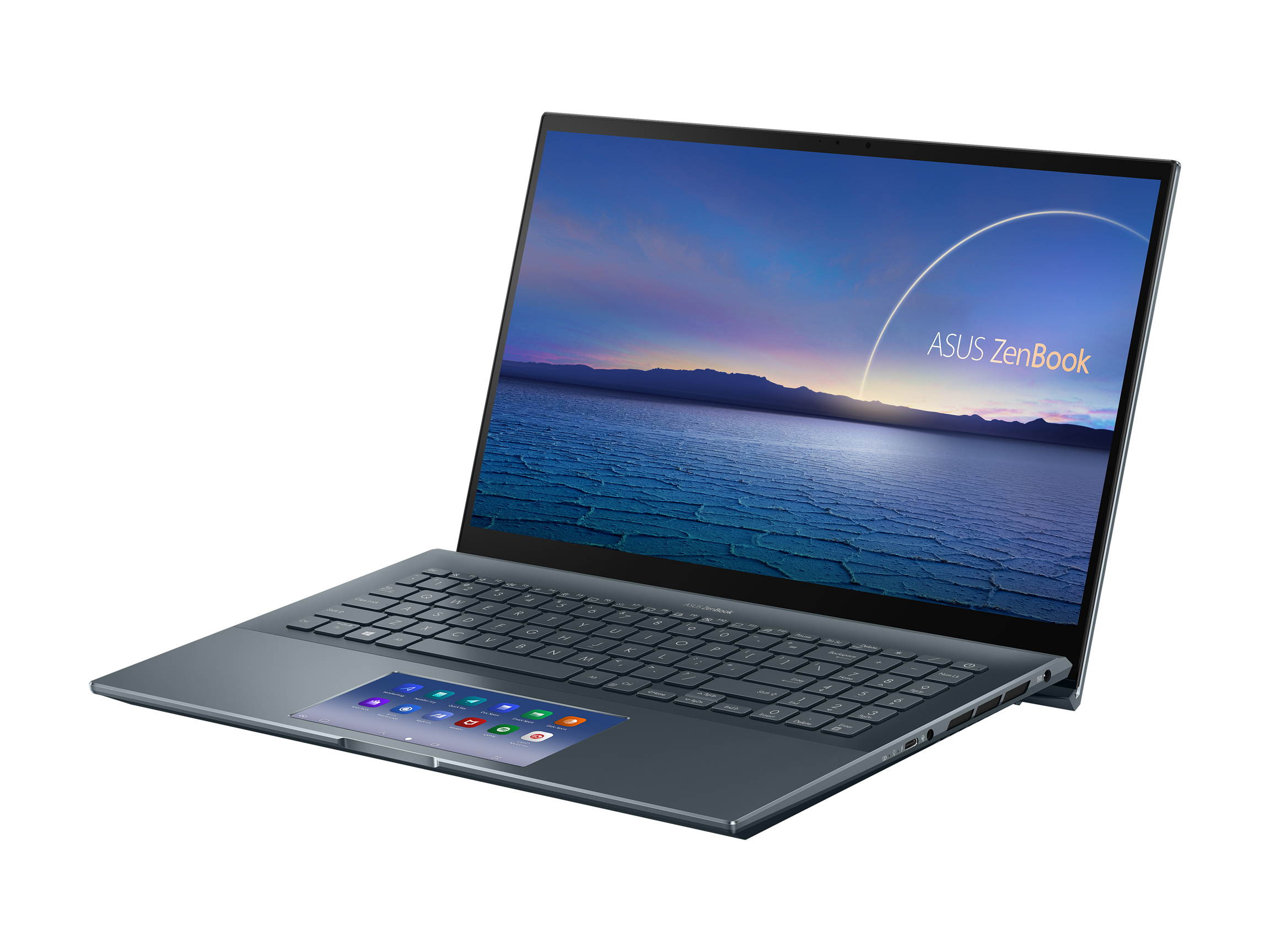 ASUS ZenBook Pro 15 OLED Ultra-Slim Laptop 15.6" 4K UHD OLED NanoEdge Bezel Touch Display, Intel Core i7-10750H, GeForce GTX 1650 Ti, 16GB RAM, 1TB PCIe SSD, Windows 10 Pro, Pine Grey, UX535LI-IH77T