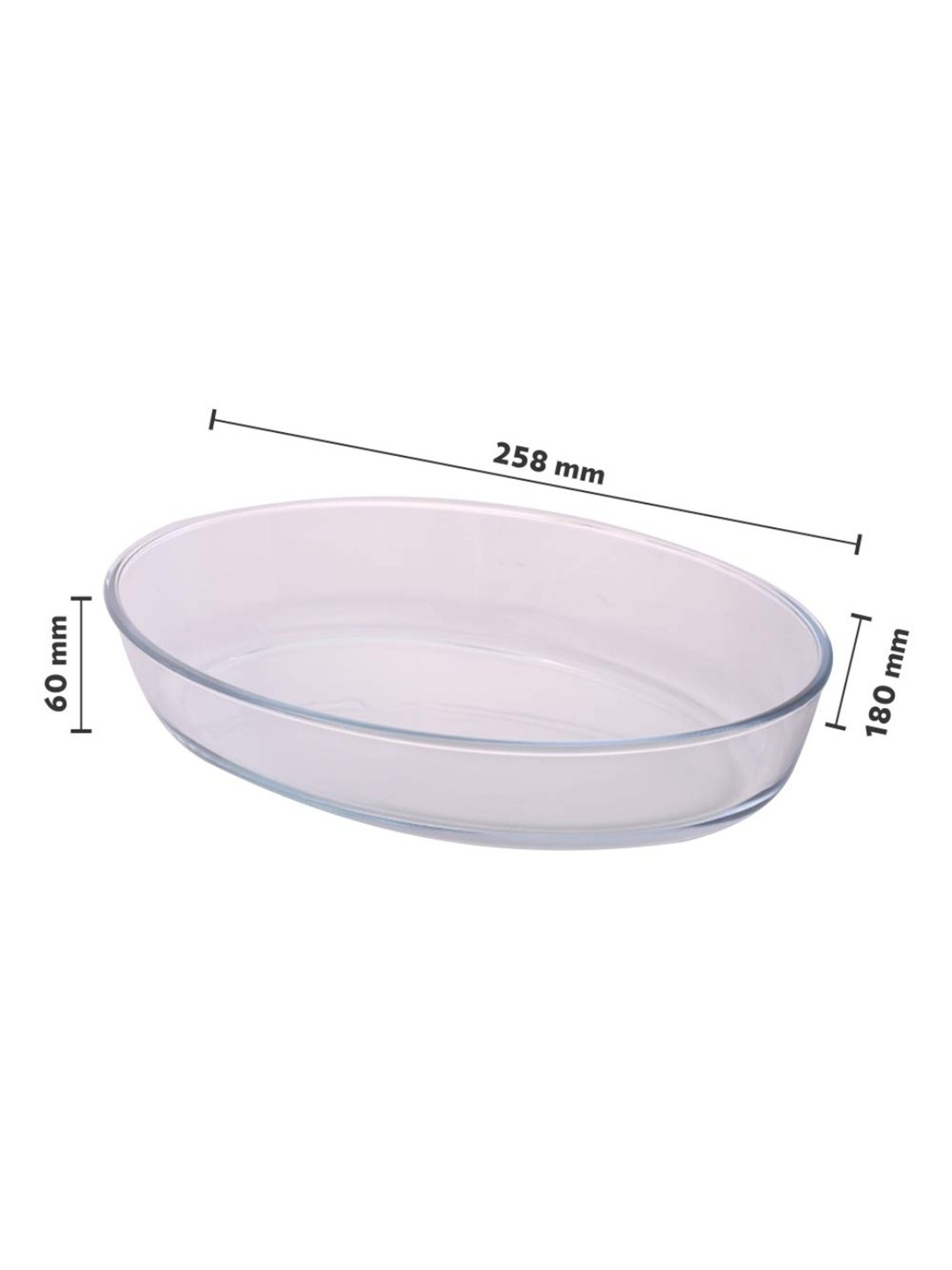 ?Borosil ?Transparent Glass Baking Dish (1600 ML)