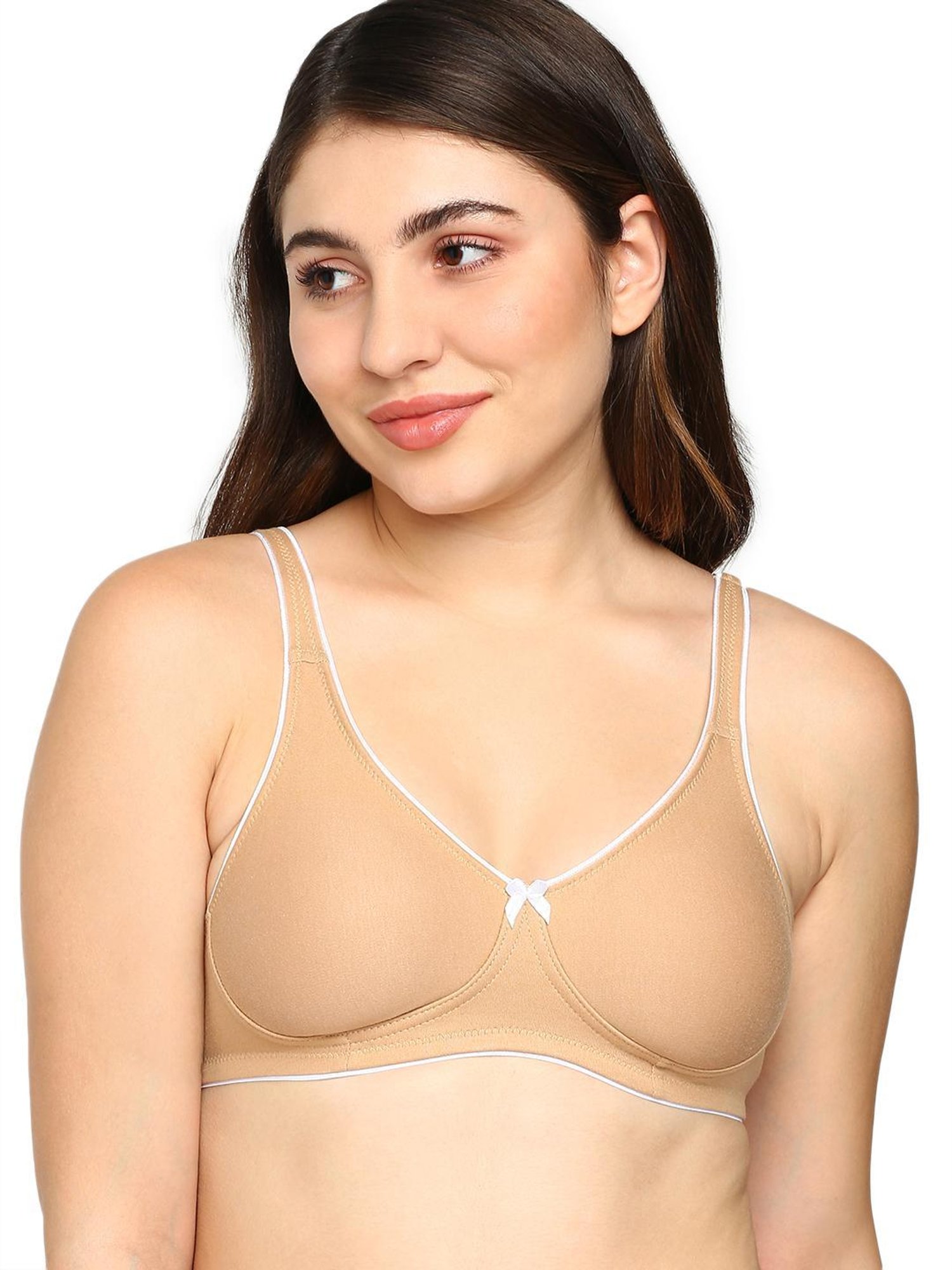BLOSSOM Beige Medium Coverage T-Shirt Bra
