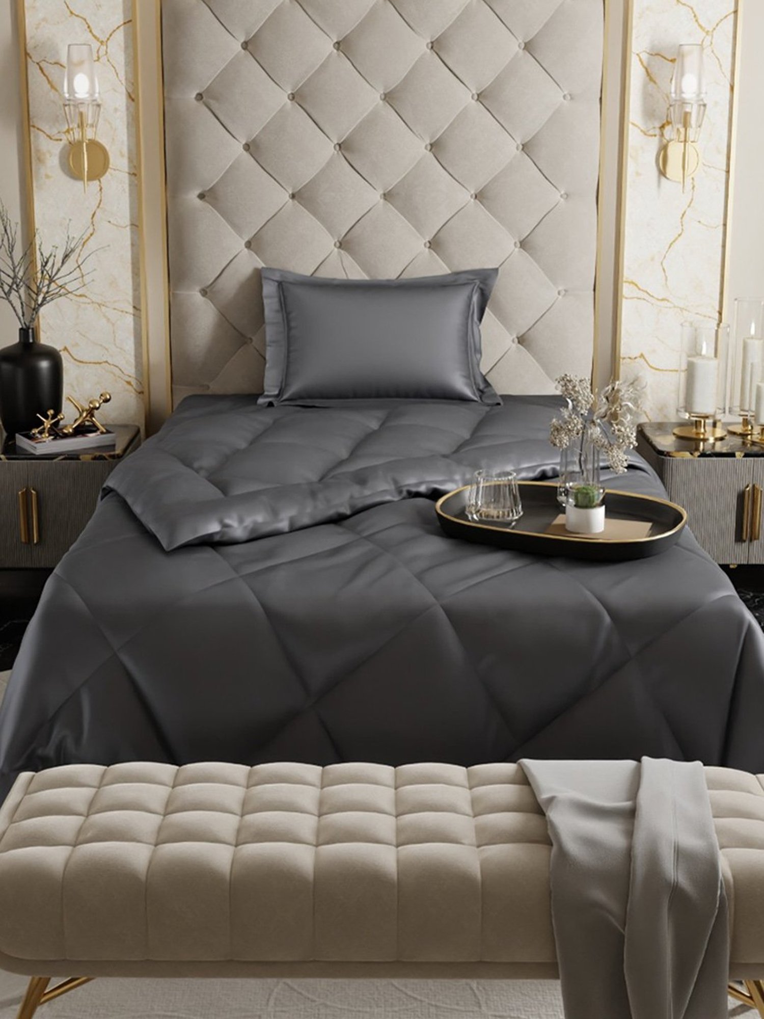 Stoa Paris Day Night Collection Twilight Embrace Polyester 150 GSM Comforter