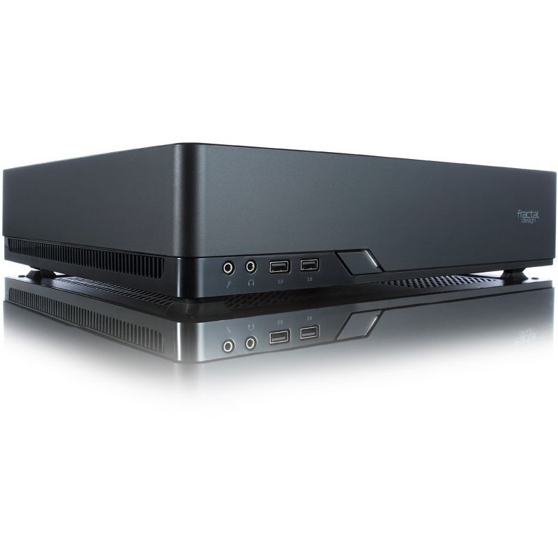 Fractal Design Node 202 Computer Case - Black - 2 x Bay - 1 x 450 W - Power Supply Installed - Mini ITX Motherboard Supported - 7.72 lb