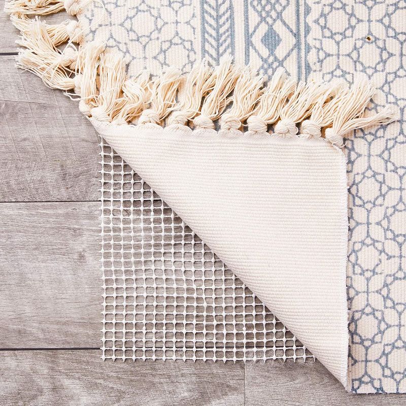 Okuna Outpost No Slip Area Rug Grip Pad for Floors, White (7 x 10 Feet)