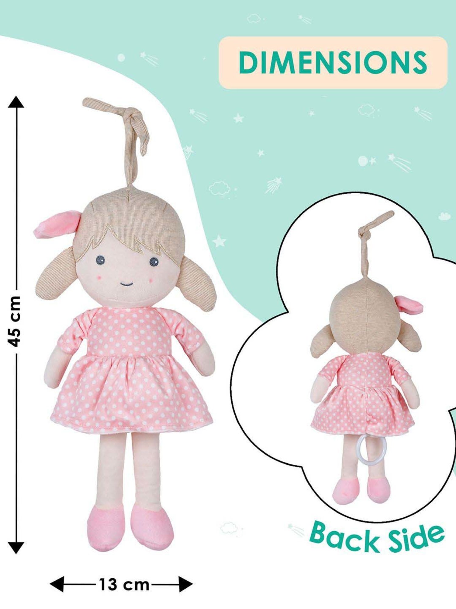 Baby Moo Kids Pink Pulling Toy