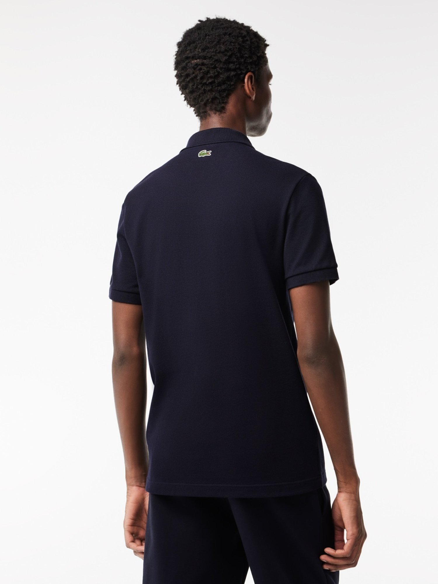 Lacoste Navy Cotton Regular Fit Polo T-Shirt