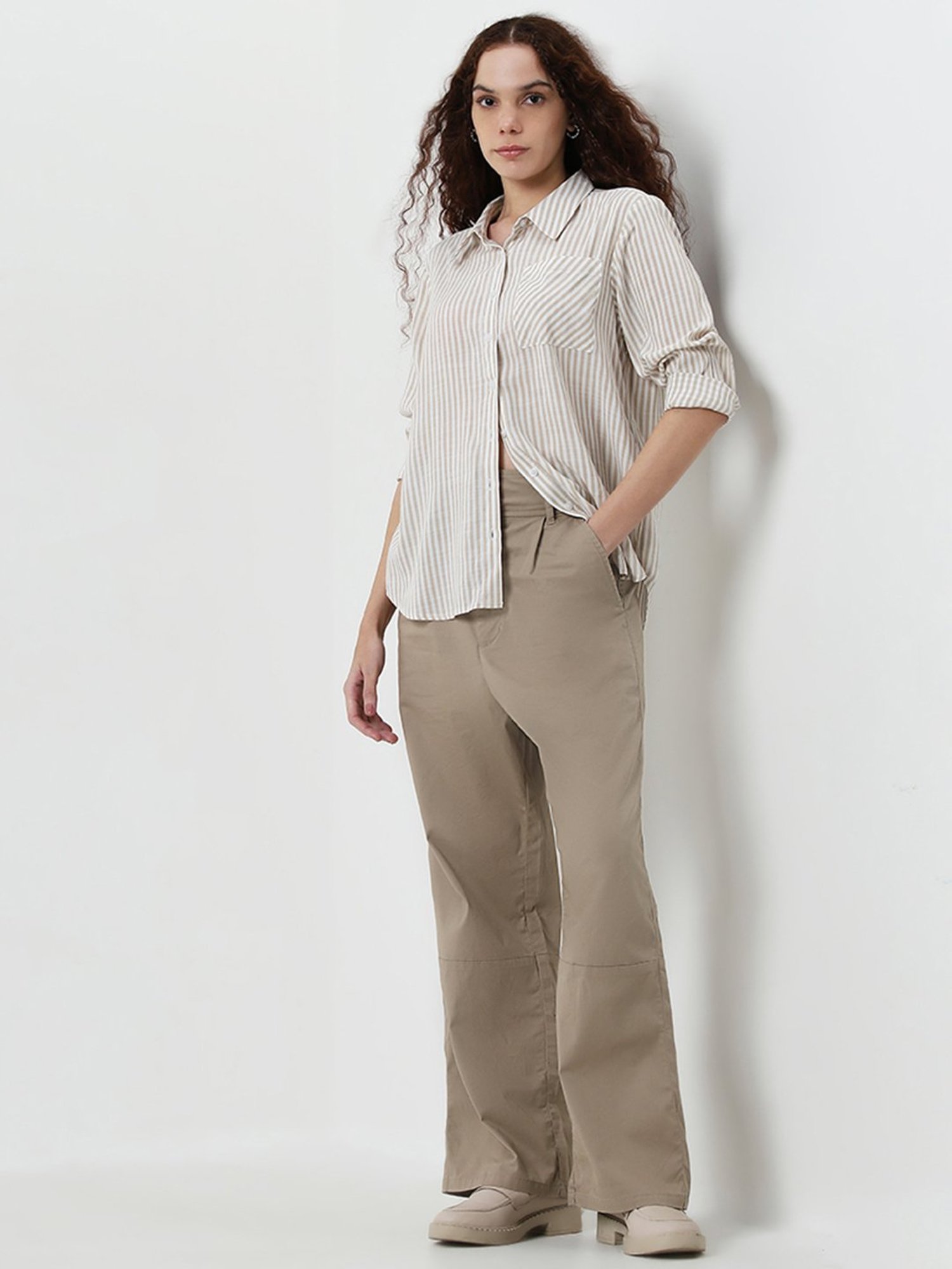 Annabelle by Pantaloons Black Polka Dots Shirt