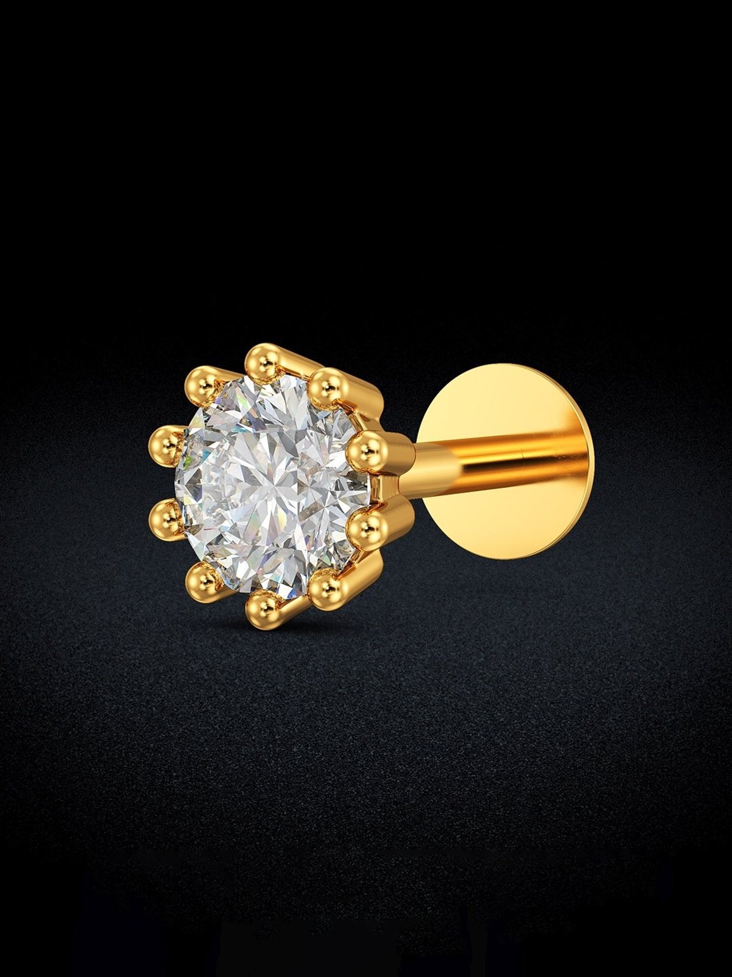 PC Jeweller Kata 22 kt Gold Nosepin