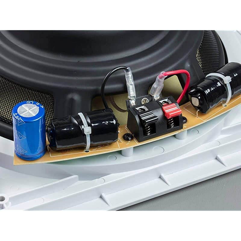 Fiber inWall Speaker 10 Inch Each 300W Subwoofer Easy Installation and Paintable Grill Caliber Series