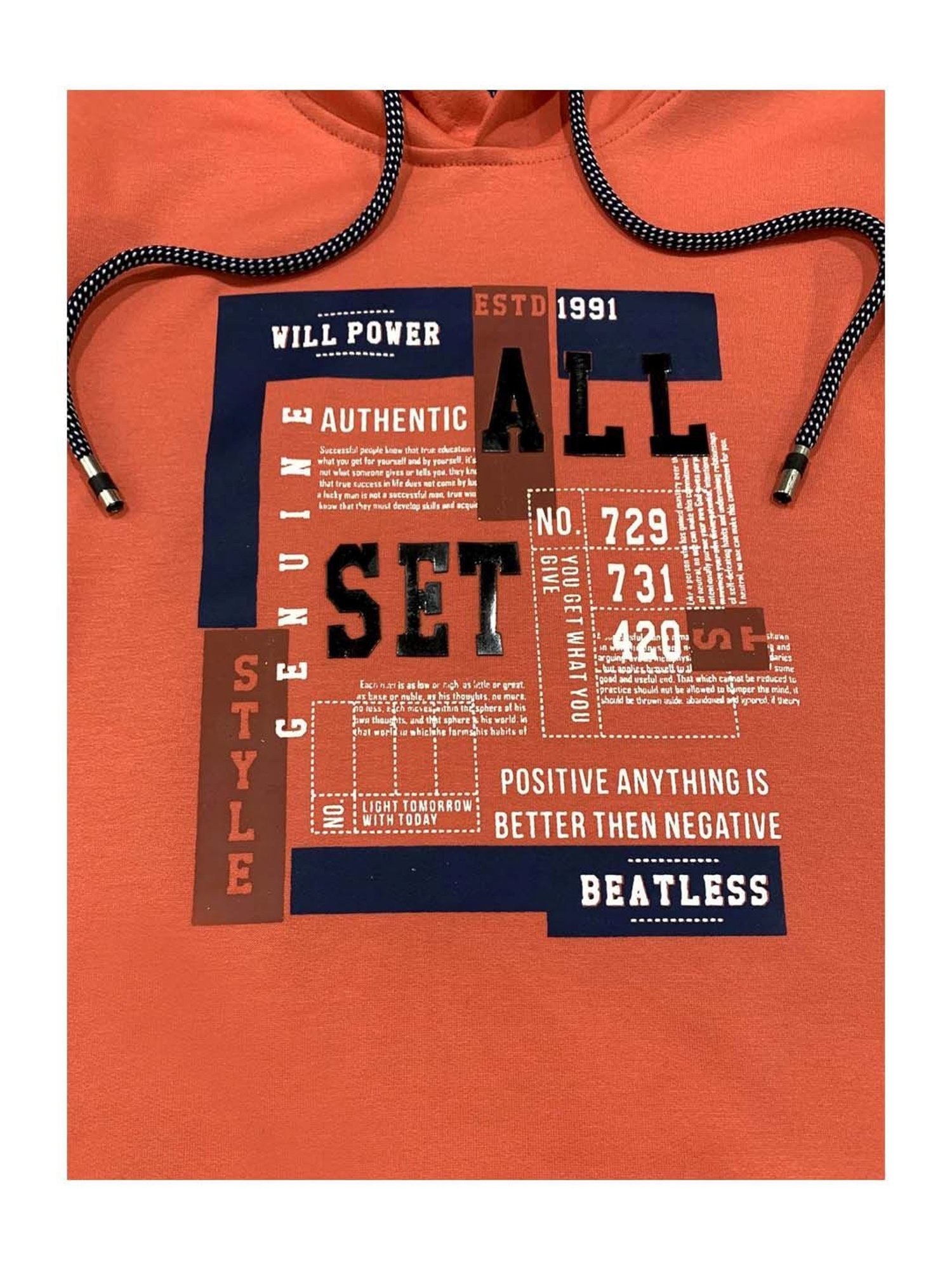 Cavio Kids Orange Printed T-Shirt