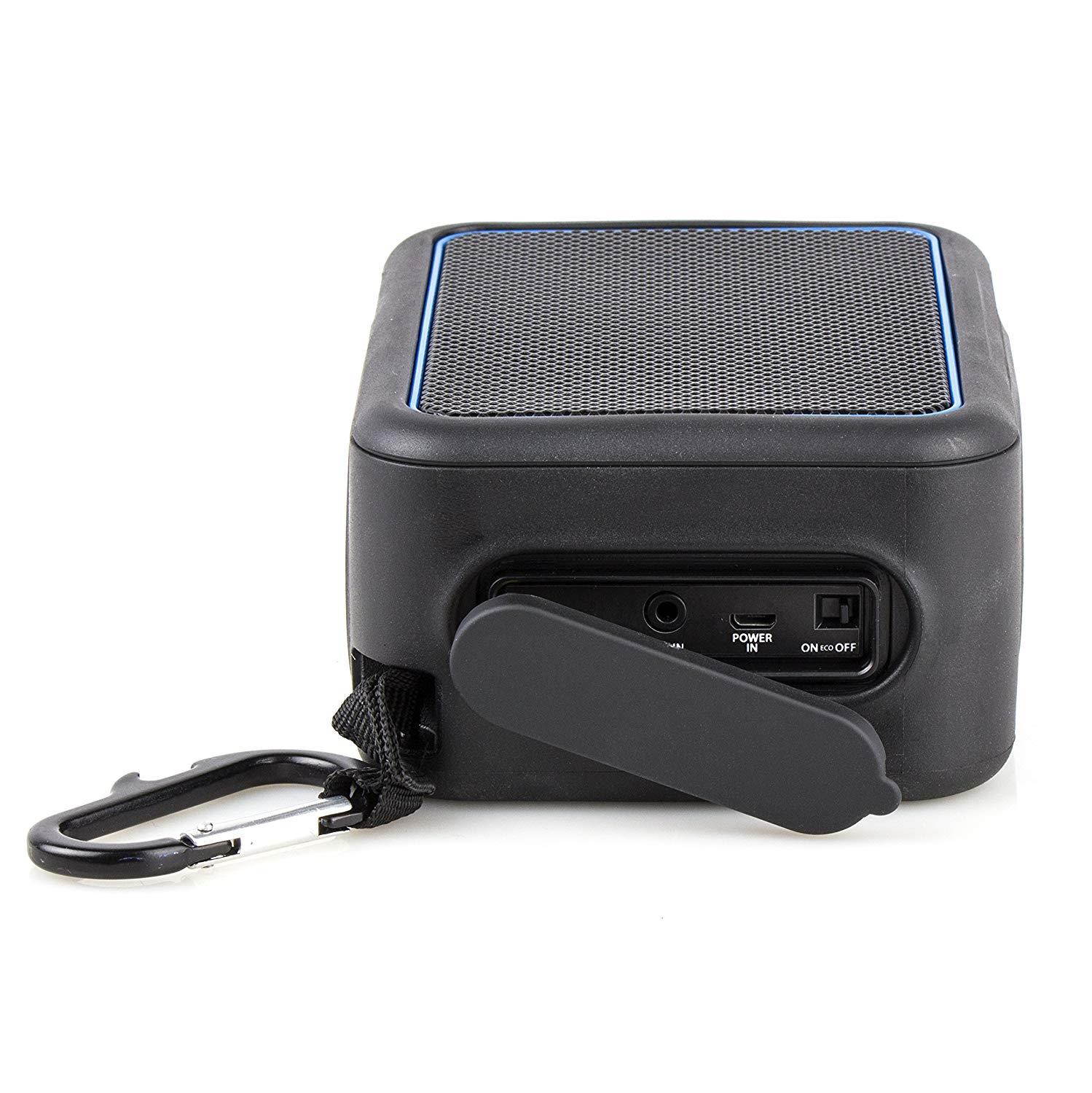 iHome Waterproof Bluetooth Shockproof Speaker Black/Blue Speakers and Alarm Clocks