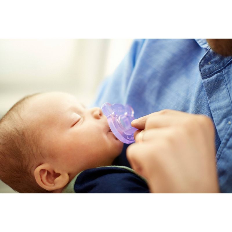 Philips Avent Soothie Shape 0-3m - Pink/Purple - 4pk