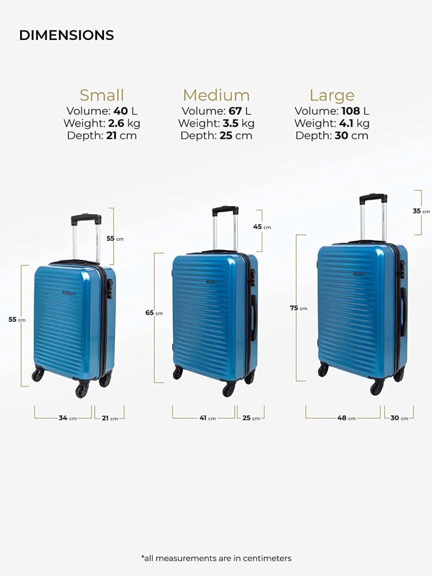 Nasher Miles Monte Carlo Hard-Sided Polycarbonate Check-in  Blue 24 inch |65cm Trolley Bag