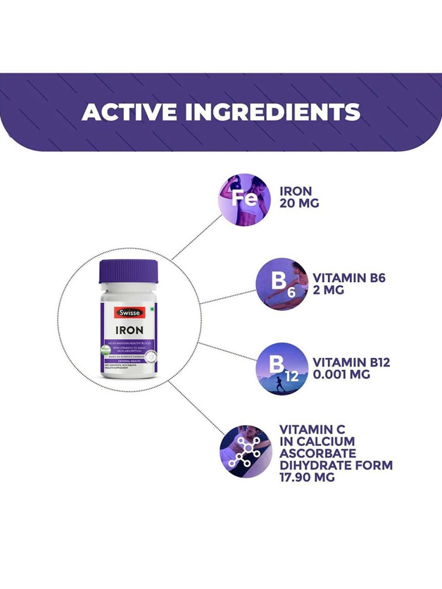 Swisse Ultiboost Iron Supplement - 30 Tablets