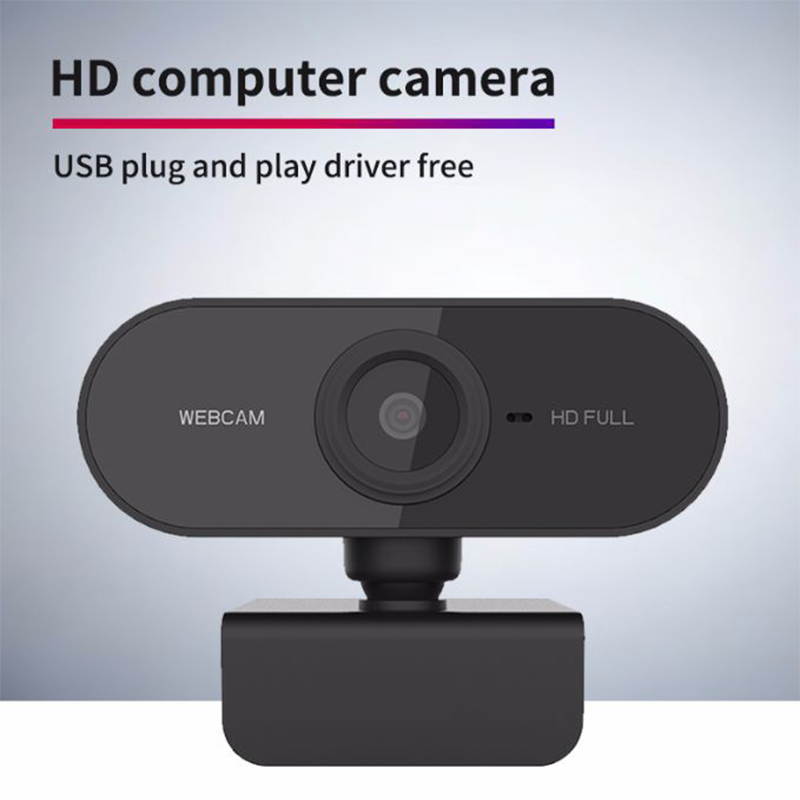 1080P Webcam with Microphone, Drive-Free USB HD Web Camera for Skype, Zoom, FaceTime, Hangouts, PC/Laptop/Tablet