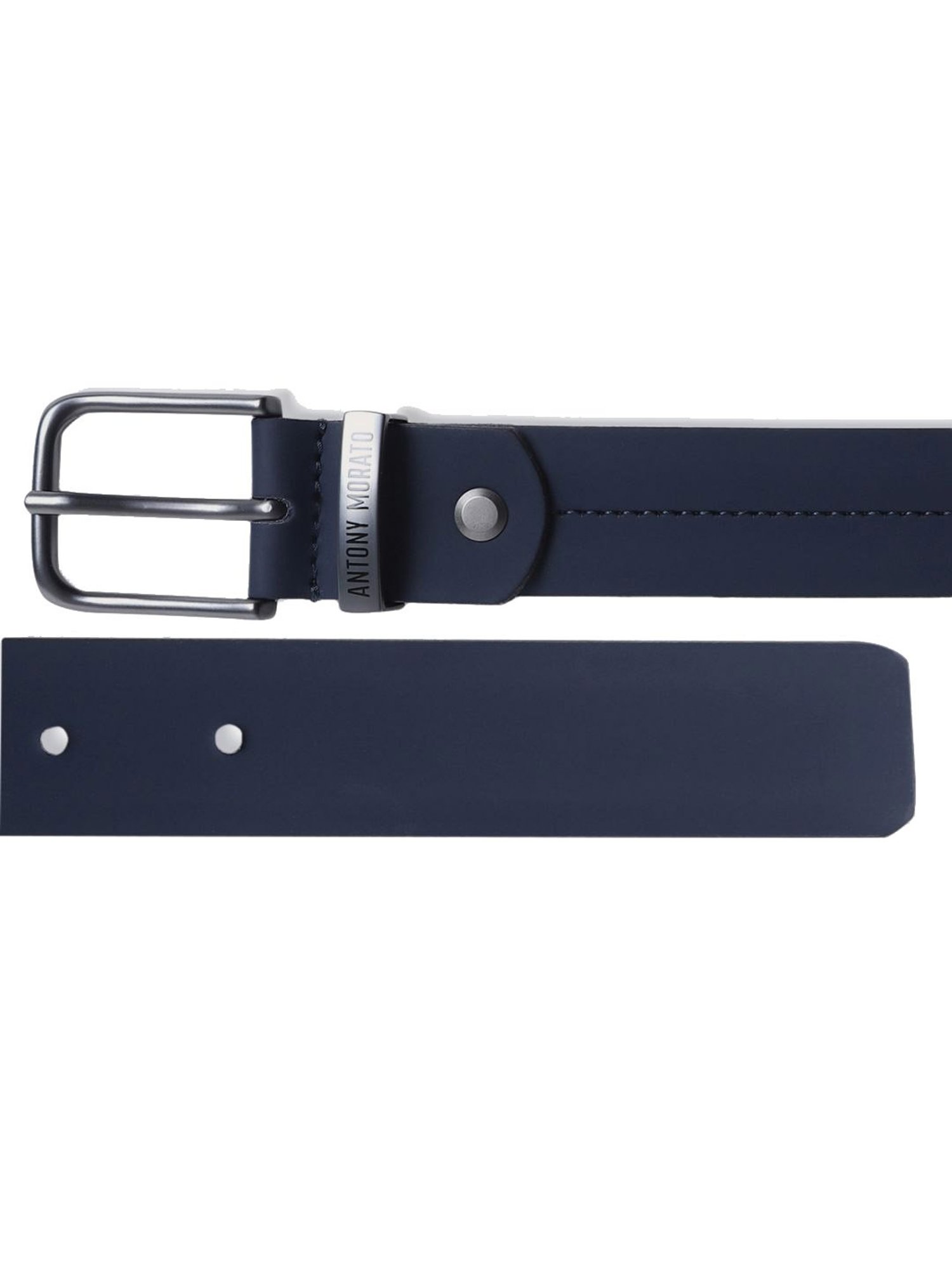 Antony Morato Navy PU Solid Waist Belt