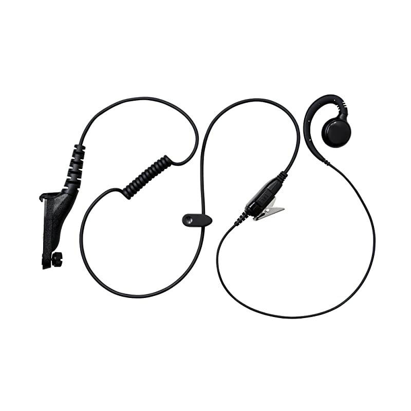 Arrowmax AEH3000M9 Walkie Talkie Two Way Radio Black Headset Earpiece Mic for Motorola D93441 DP4400EX DGP8550EX