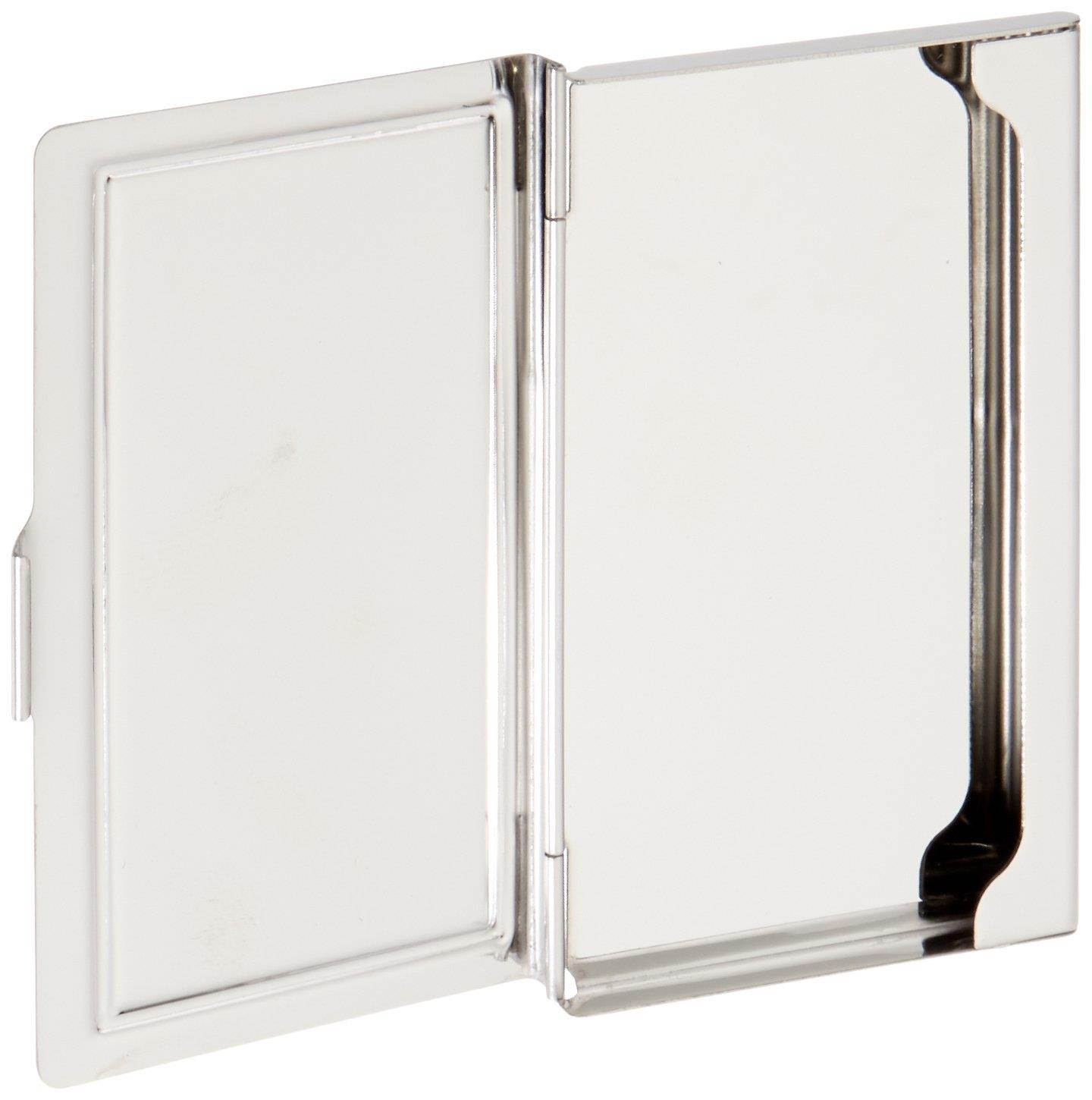 Buckle-Down Business Card Holder - BATMAN ARKHAM ASYLUM Joker Pose Brushed Silver - Small