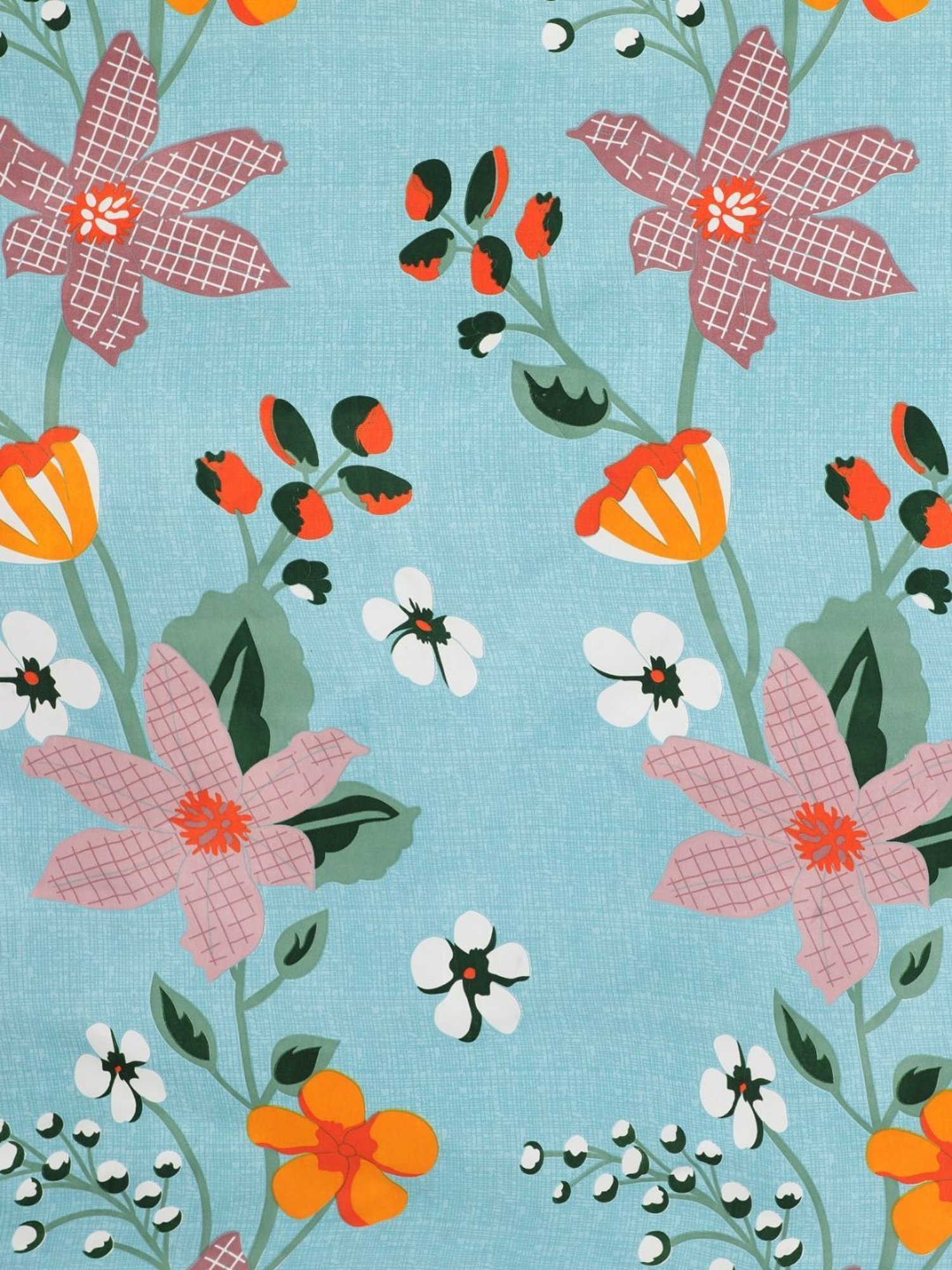 Romee Floral Coffee Brown 144 TC Cotton Queen Sized Bed Sheet with 2 Pillow Covers