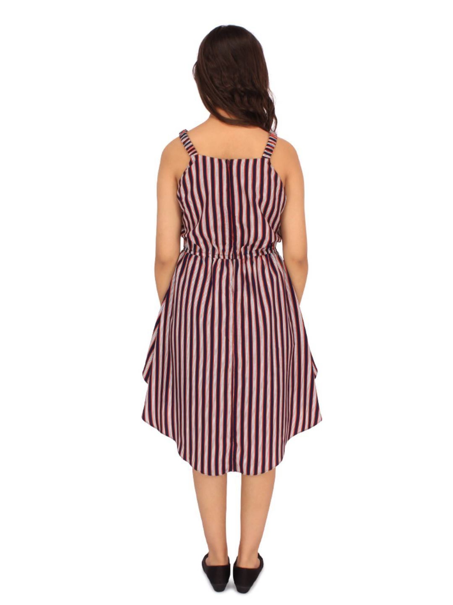 Cutecumber Kids Navy Striped Playsuit