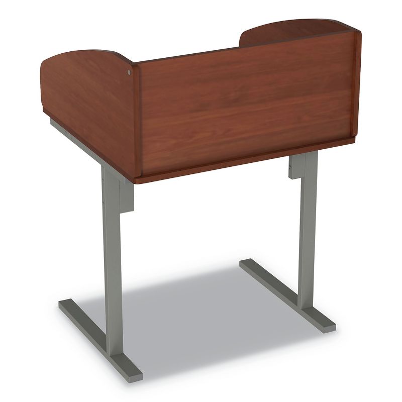 Linea Italia(R) Study Carrell Starter Unit, 2-Leg, 31.25 x 23.5 x 45.25, Cherry SC801CH