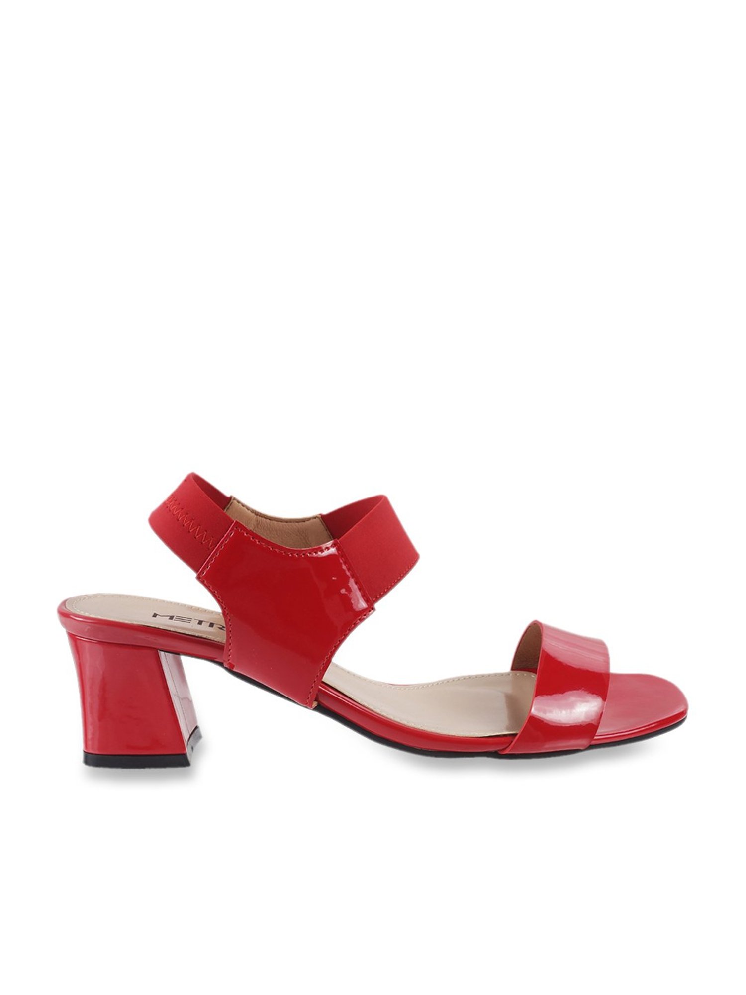 Metro Women's Red Sling Back Sandals