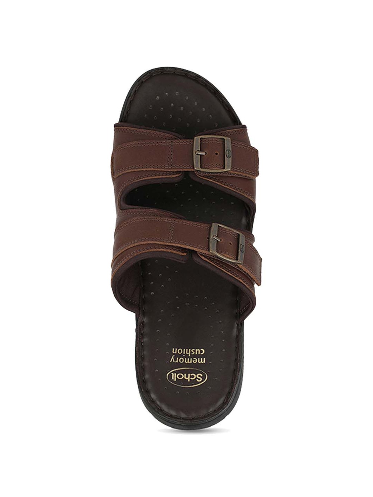 Scholl by Bata Men's Brown Casual Sandals