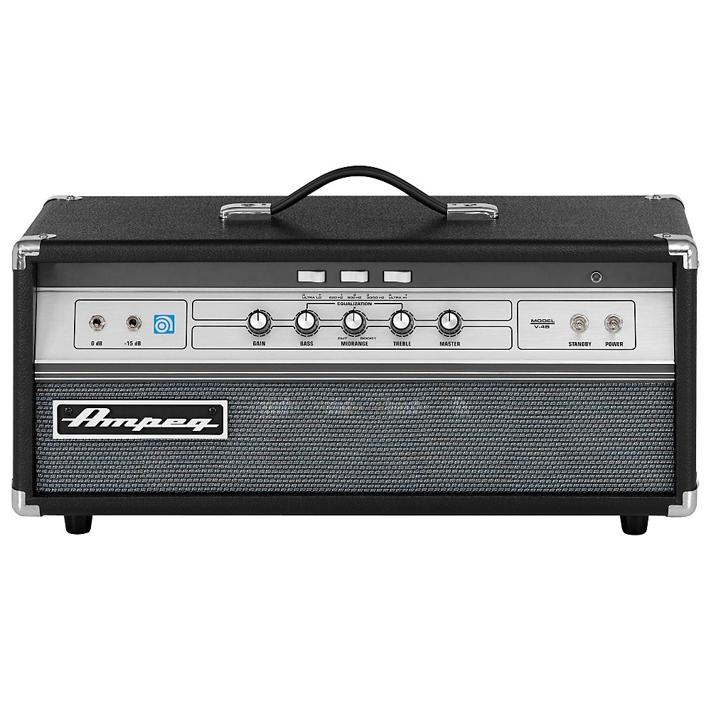 Ampeg V-4B All-Tube 100W  Classic Bass Amp Head Black