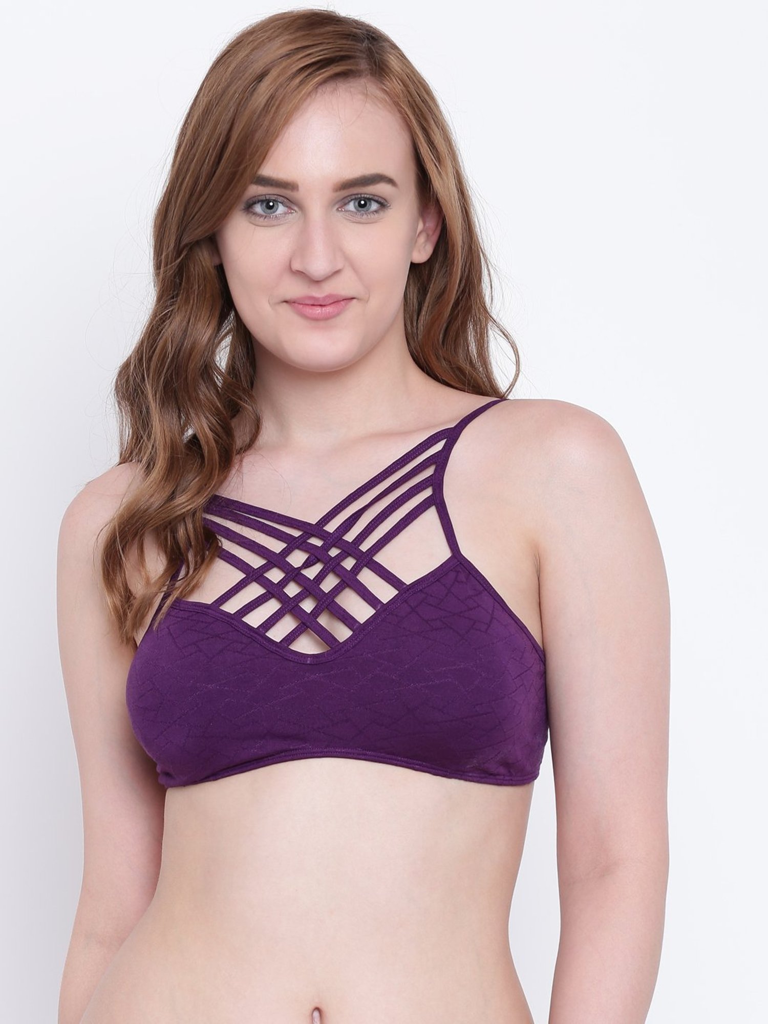 La Intimo Purple SeaOath Minimizer Bra