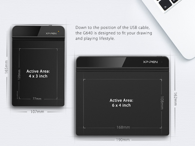 XP-Pen StarG640 6x4 Inch osu! Ultrathin Tablet Drawing Tablet Digital Graphics Tablet with Battery-free Stylus(8192 levels pressure)