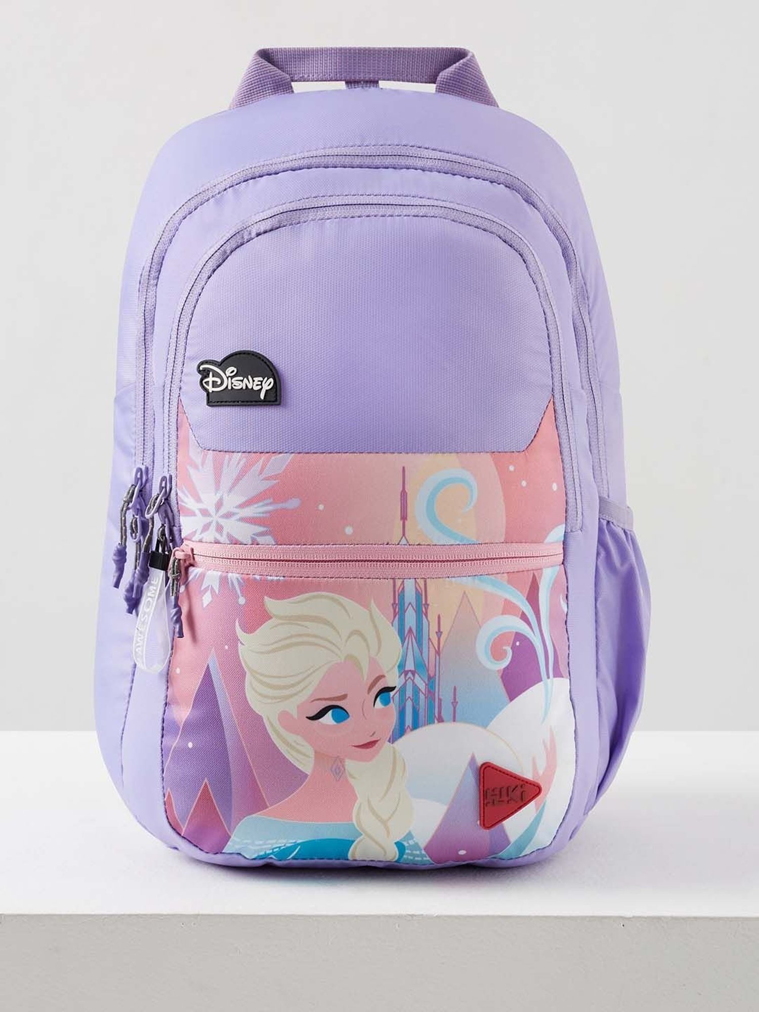 Wiki Back to School 1 Purple Polyester Printed Backpack - 22 Ltrs