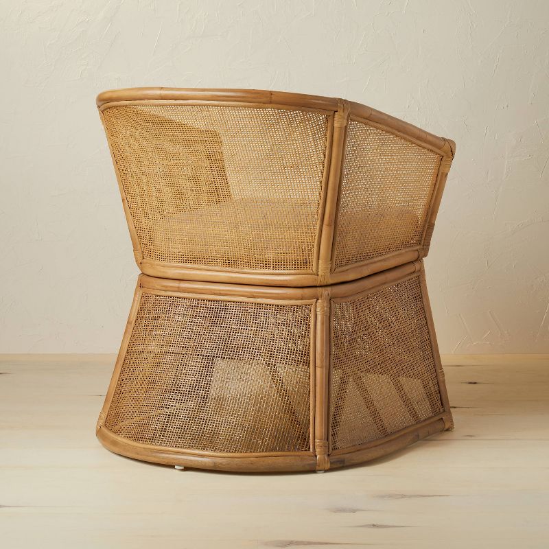 Selma Wicker Barrel Chair with Cushion Ivory - Opalhouse™ designed with Jungalow™