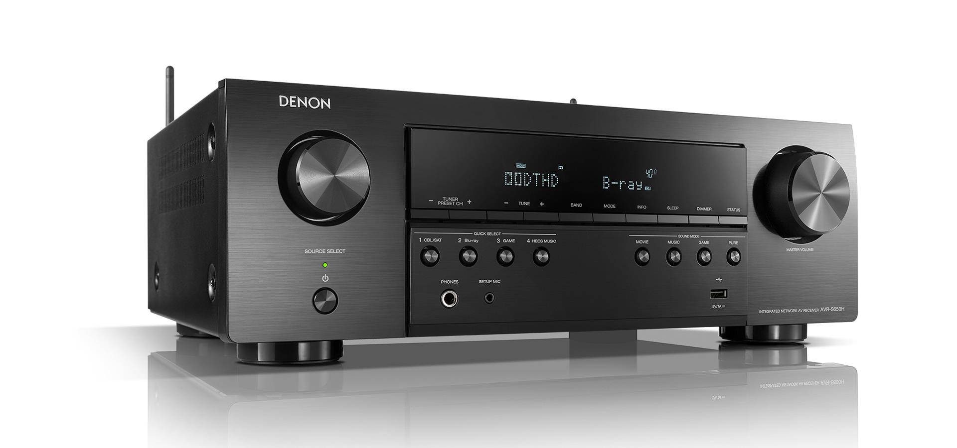 Denon AVR-S540BT 5.2 Channel 4K Ultra HD AV Receiver with Bluetooth